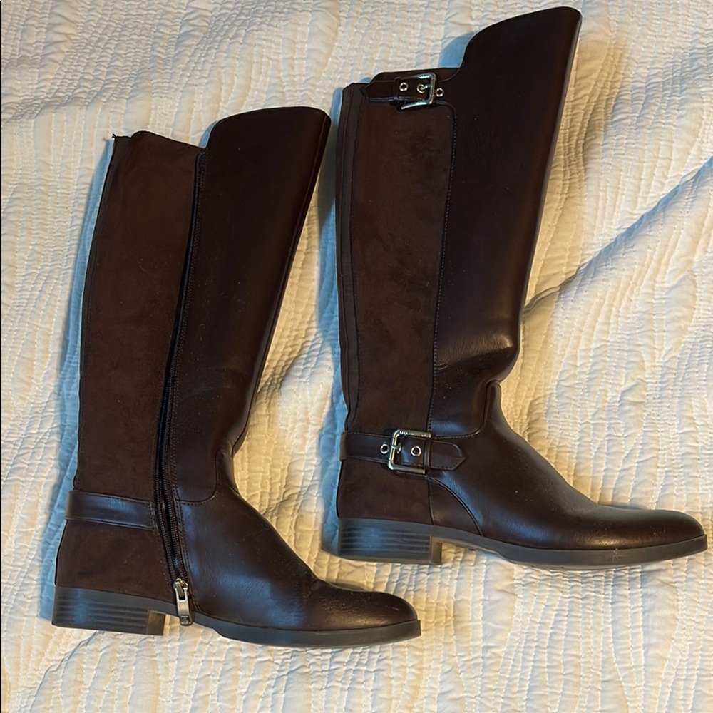 Liz Claiborne Women's Over-the-Knee Riding Boots - Dark Brown